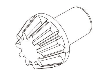 MJX Front Diff Pinion [16402G]