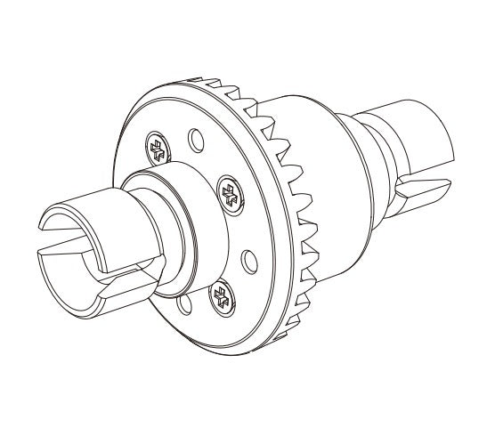 MJX Complete Metal Diff MJXS-16420G [16420G]