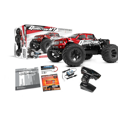 Maverick QUANTUM MT 1/10 4WD BRUSHED ELECTRIC MONSTER TRUCK BLACK/RED - MV150102