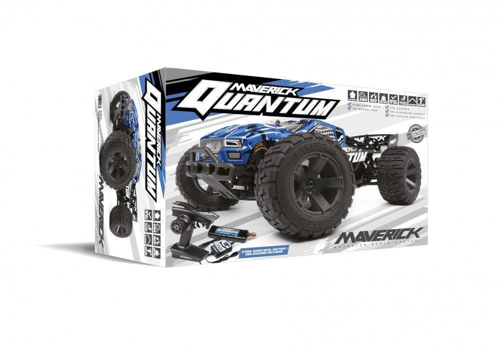 Maverick Quantum XT 1/10 4WD Brushed Electric Truggy (Blue/Black) [150105]