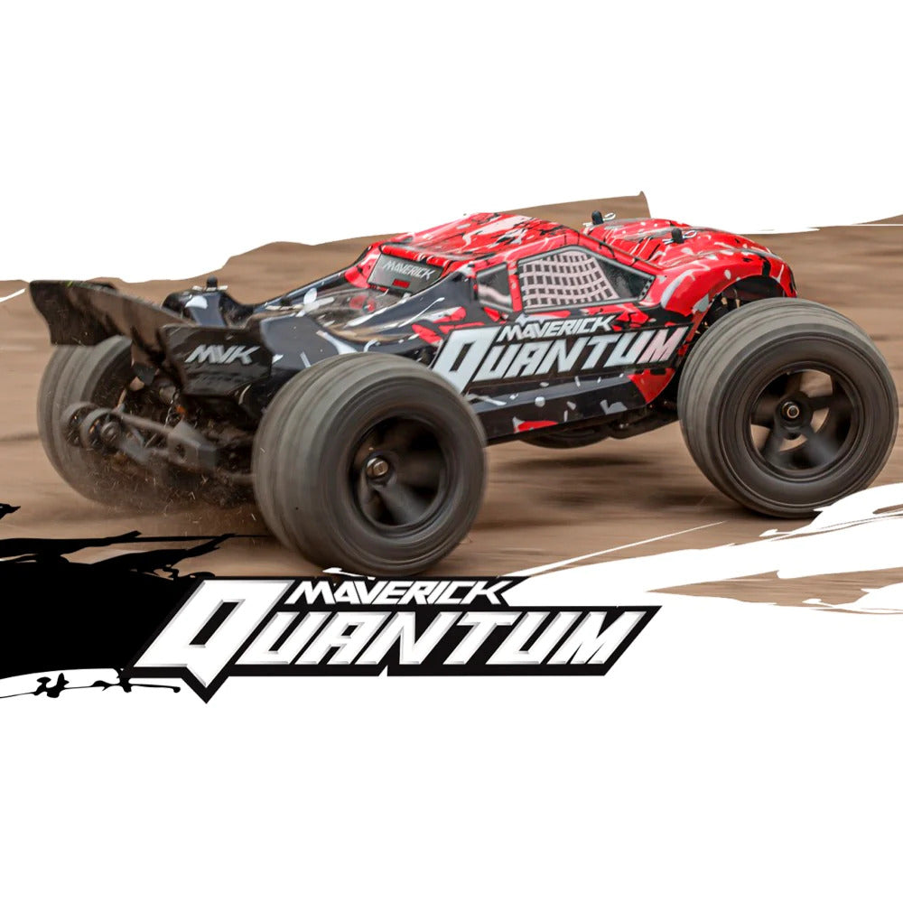 MAVERICK 1/10 QUANTUM XT 4WD BRUSHED TRUGGY RED/BLACK - MV150107