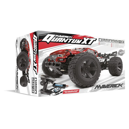 MAVERICK 1/10 QUANTUM XT 4WD BRUSHED TRUGGY RED/BLACK - MV150107