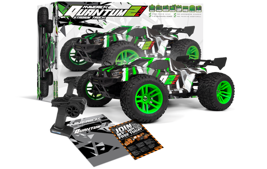 Maverick Quantum2 XT Flux 1/10th Stadium Truck-Green