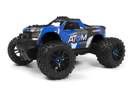 Maverick 1/18 Atom RTR 4WD Electric RC Monster Truck - Blue Item No.: MV150500