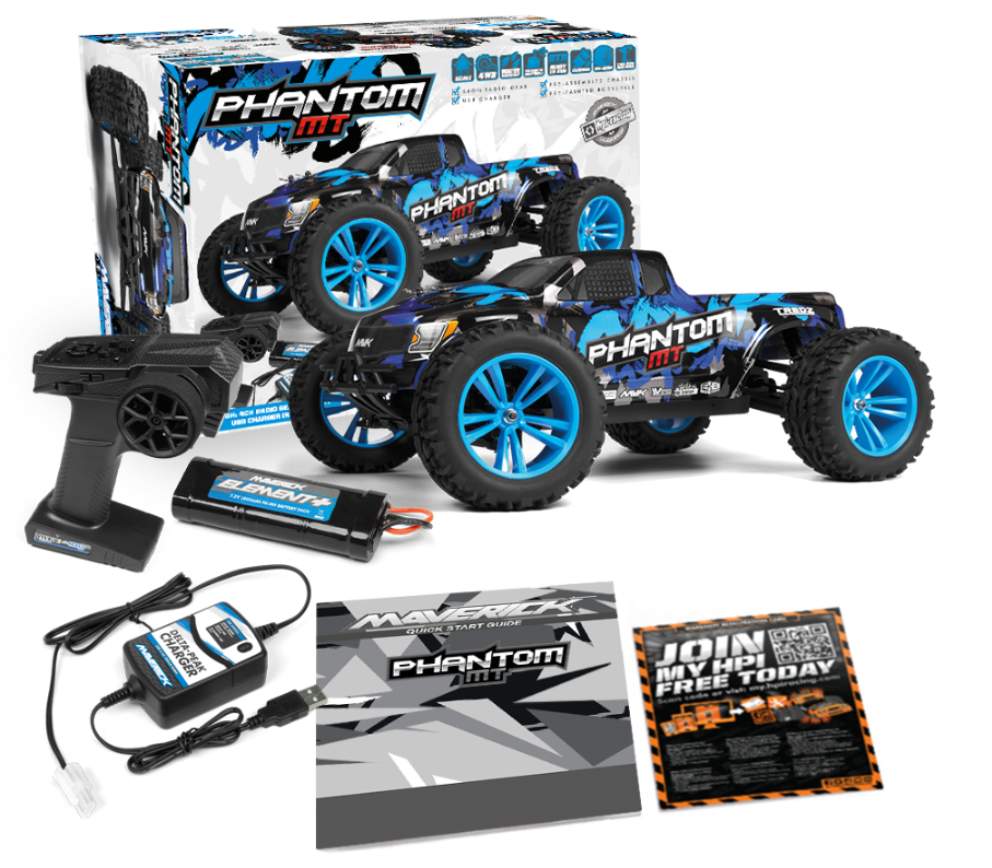 Maverick Phantom MT 1/10 RTR Monster Truck Item No.: MV150603