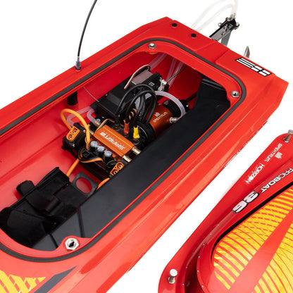 ProBoat Sonicwake 36 V3 Self Righting Deep-V RC Boat, RTR, Red