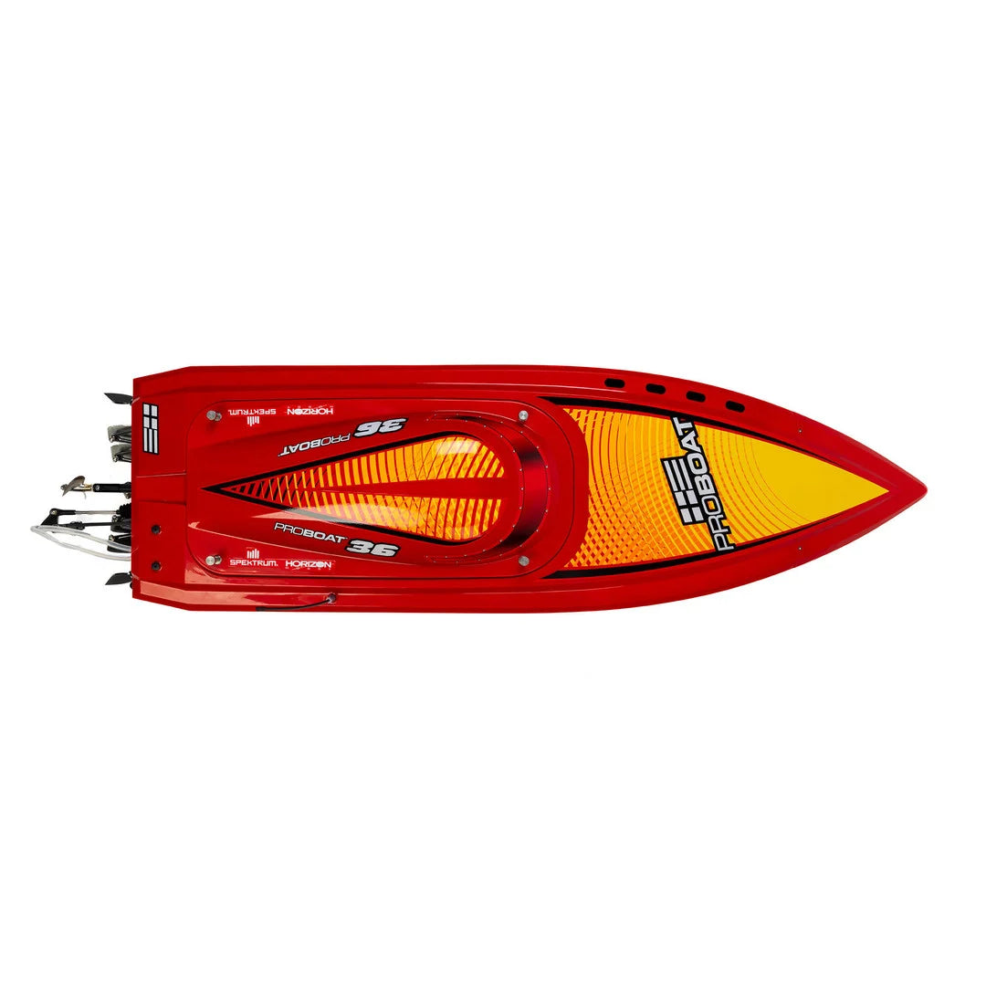 ProBoat Sonicwake 36 V3 Self Righting Deep-V RC Boat, RTR, Red