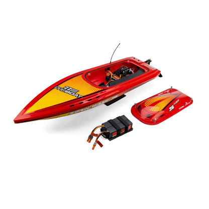 ProBoat Sonicwake 36 V3 Self Righting Deep-V RC Boat, RTR, Red