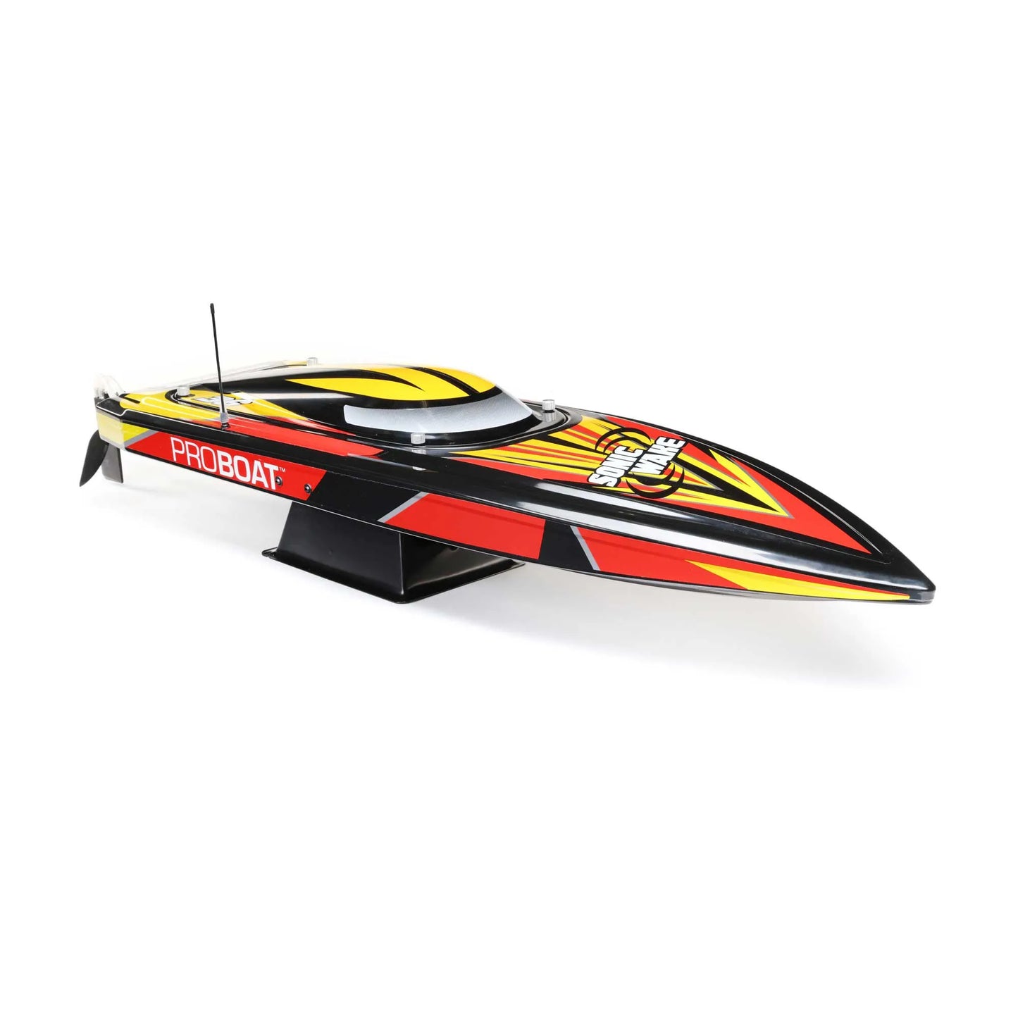 Pro Boat Sonicwake V2 36inch DeepV Boat, RTR, Black, PRB08032V2T1