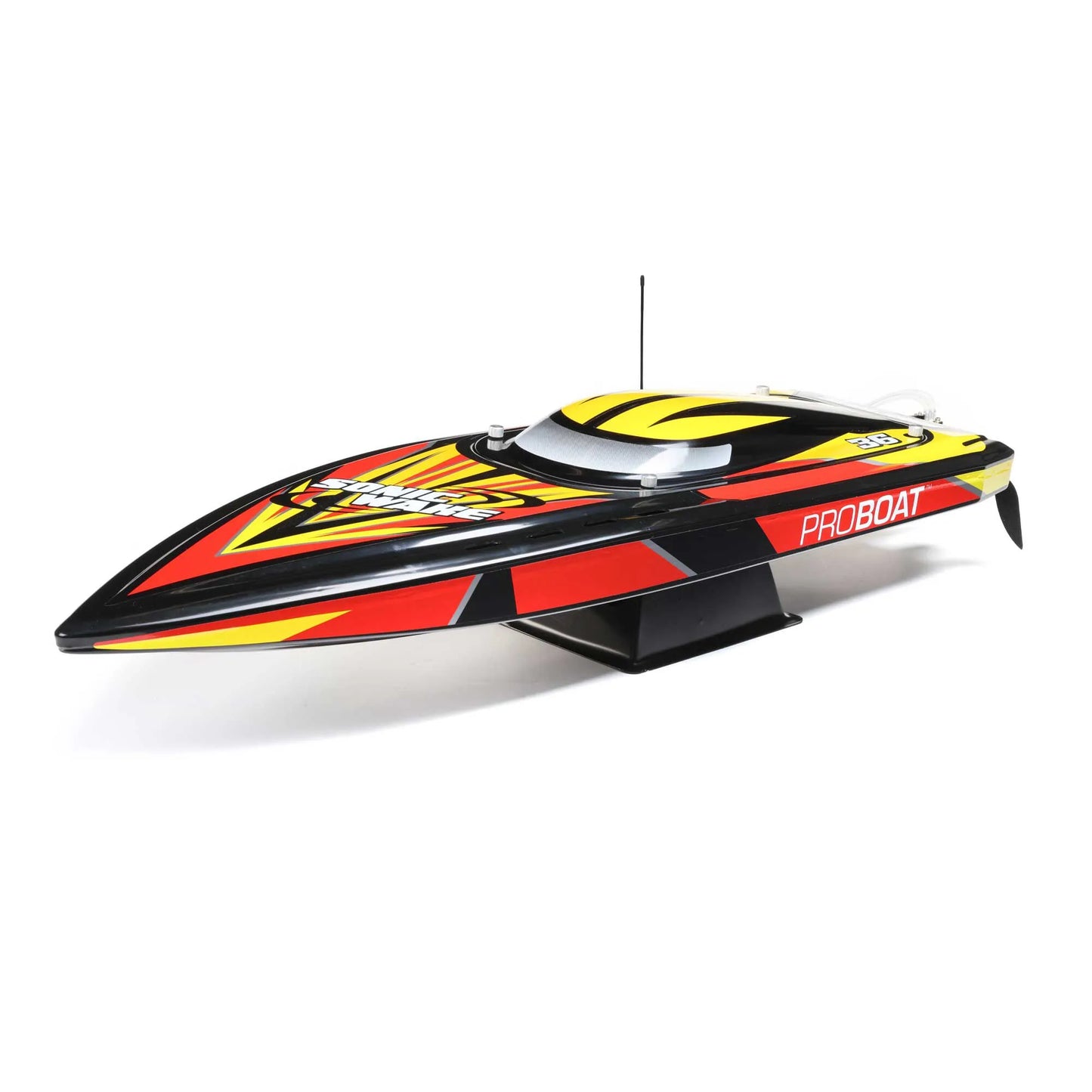 Pro Boat Sonicwake V2 36inch DeepV Boat, RTR, Black, PRB08032V2T1