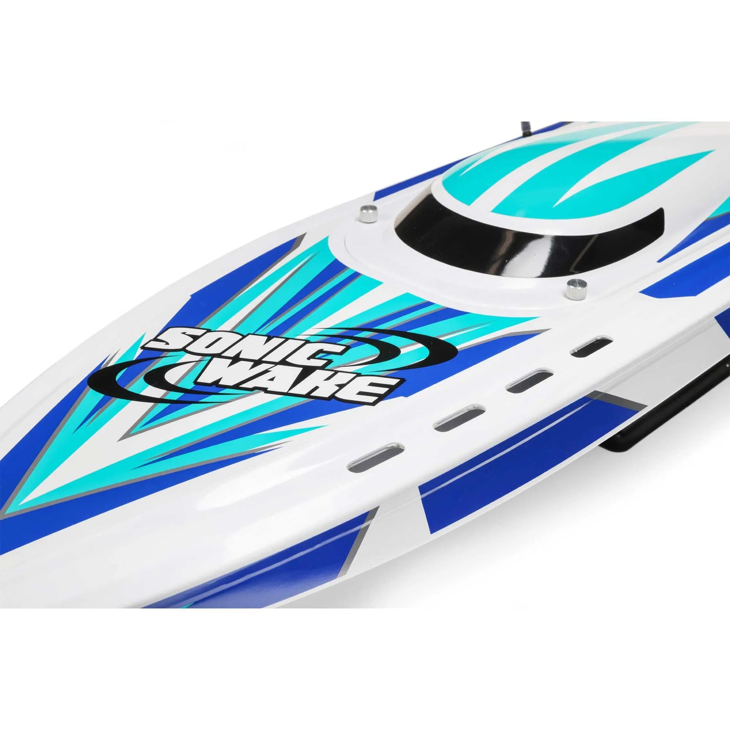 Pro Boat Sonicwake V2 36inch DeepV Boat, RTR, White, PRB08032V2T2