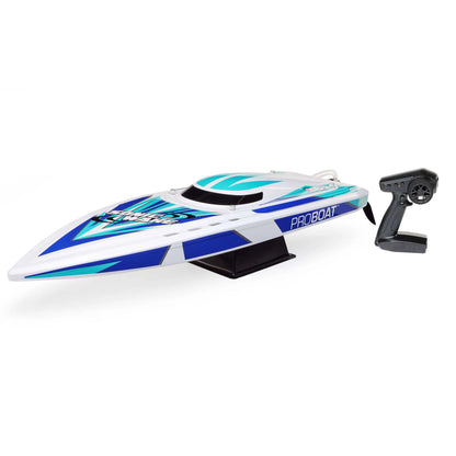 Pro Boat Sonicwake V2 36inch DeepV Boat, RTR, White, PRB08032V2T2