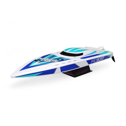 Pro Boat Sonicwake V2 36inch DeepV Boat, RTR, White, PRB08032V2T2