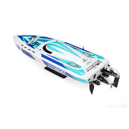 Pro Boat Sonicwake V2 36inch DeepV Boat, RTR, White, PRB08032V2T2