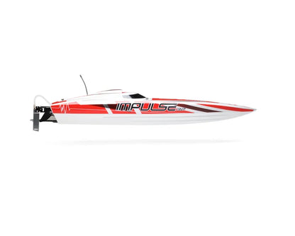 Pro Boat Impulse 32 RC Boat with Smart Technology, RTR, White / Red, PRB08037T2