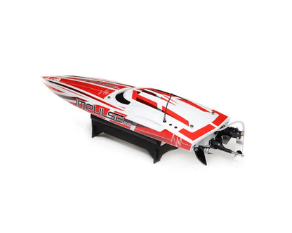 Pro Boat Impulse 32 RC Boat with Smart Technology, RTR, White / Red, PRB08037T2