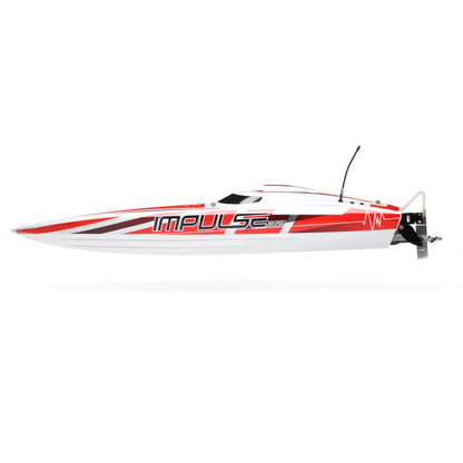 Pro Boat Impulse 32 RC Boat with Smart Technology, RTR, White / Red, PRB08037T2