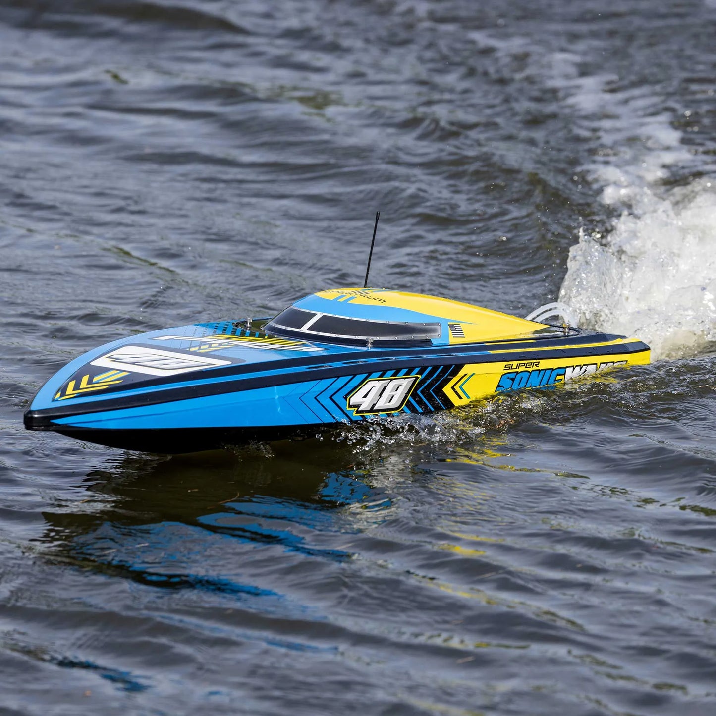 ProBoat Super Sonicwake 48inch 8S Self Righting Brushless RC Boat, RTR, PRB08052