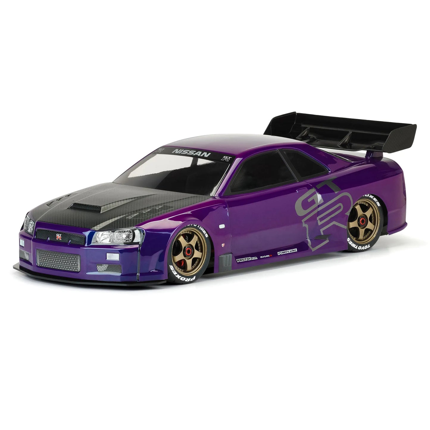 Proline 1/7 2002 Nissan Skyline GT-R R34 Clear Body suit Arrma Infraction PRM158400