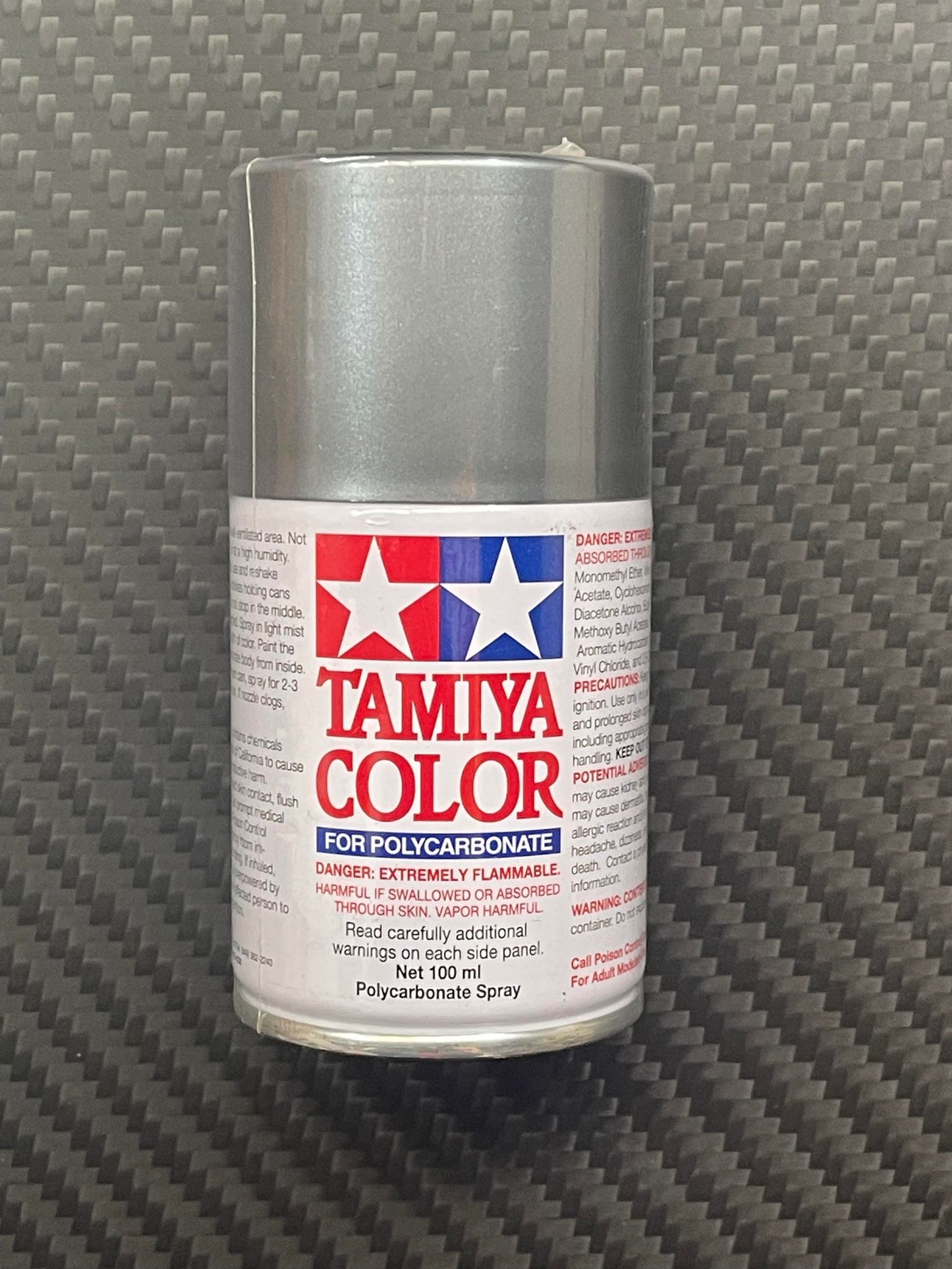 Tamiya 86063 Polycarbonate Spray Paint PS-63 Bright Gun Metal (100ml)