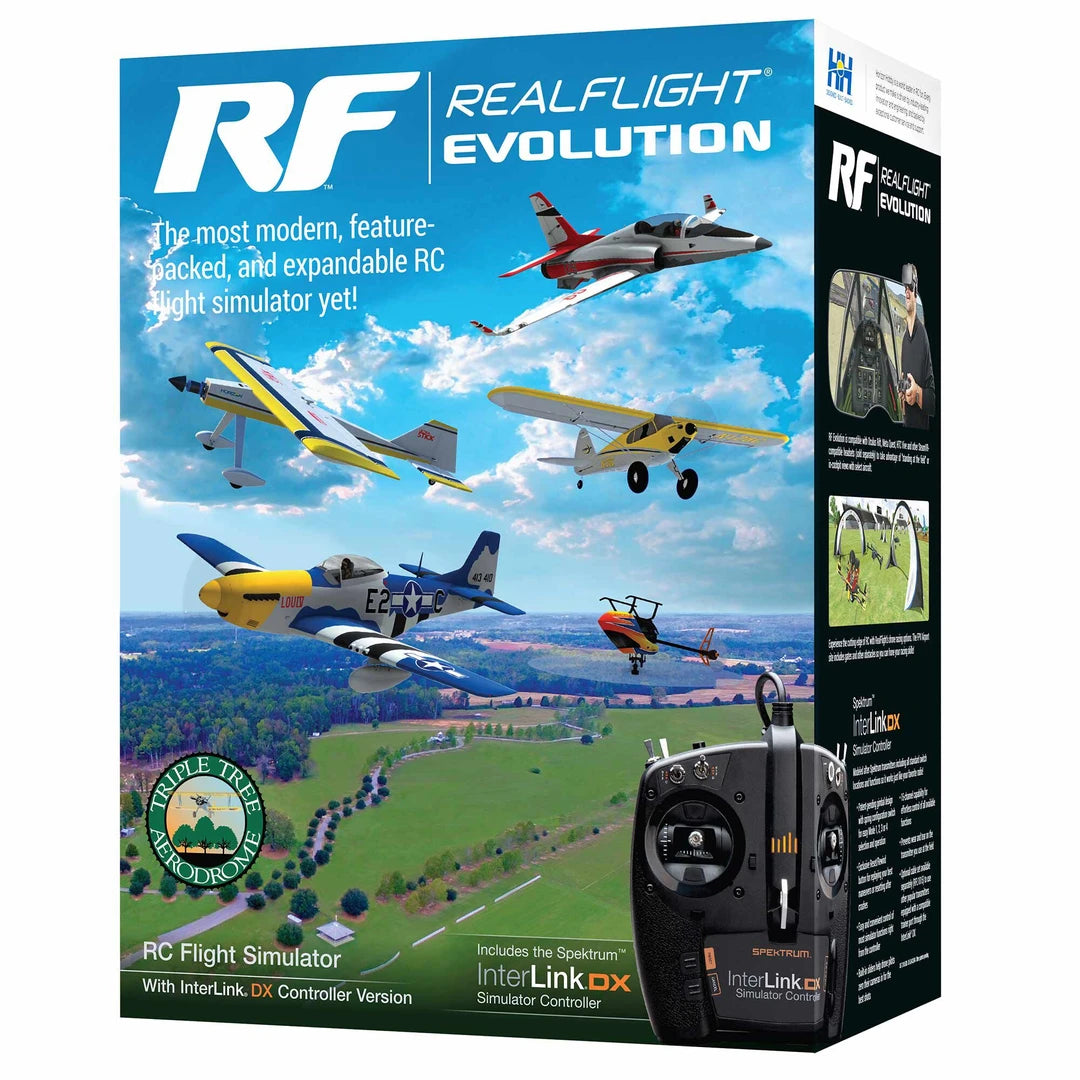 RealFlight Evolution Flight Simulator with Mode Changable Interlink Controller, RFL2000
