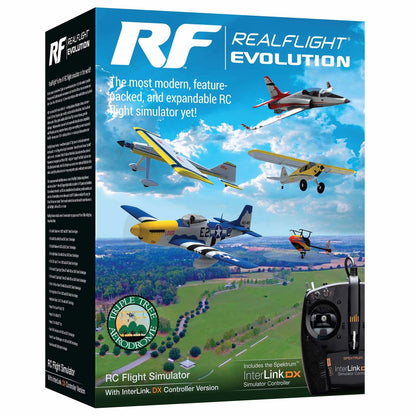RealFlight Evolution Flight Simulator with Mode Changable Interlink Controller, RFL2000