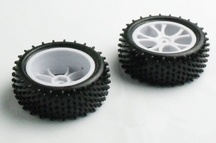 Front Buggy Tyre Set Spirit 1/10th 12mm hex (RH-10300)