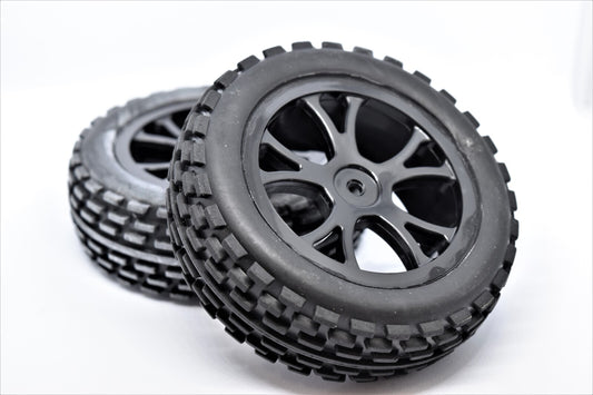 Front Buggy Tyre Set Spirit (Black) (RH-10302B)