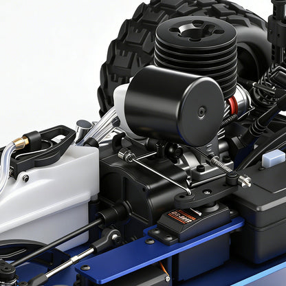 1/8 Nitro Cobra RTR, SH21 engine and Aluminum exhaust pipe Requires fuel & starter pack
