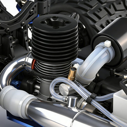 1/8 Nitro Cobra RTR, SH21 engine and Aluminum exhaust pipe Requires fuel & starter pack