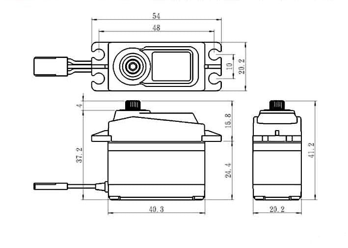 SAVOX SC-1257TG STANDARD DIGITAL "SUPER SPEED" TITANIUM GEAR SERVO