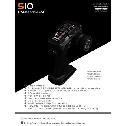 Sense Innovations S10 10ch Surface Transmitter with 10ch Receiver