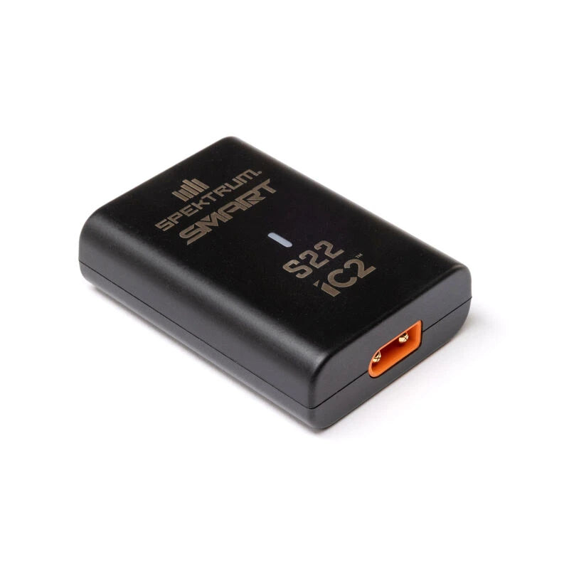 Spektrum S22 20W G2 USB-C Smart LiPo Charger, IC2 Connector