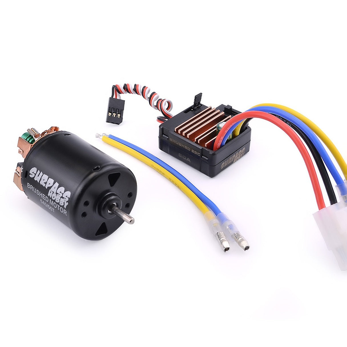 SURPASS HOBBY 540 BRUSHED MOTOR 3-SLOT W/ 60A ESC 21T SUR-88004