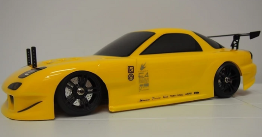 RX7 painted shell (yellow) 190mm no hole (TM503321YA)