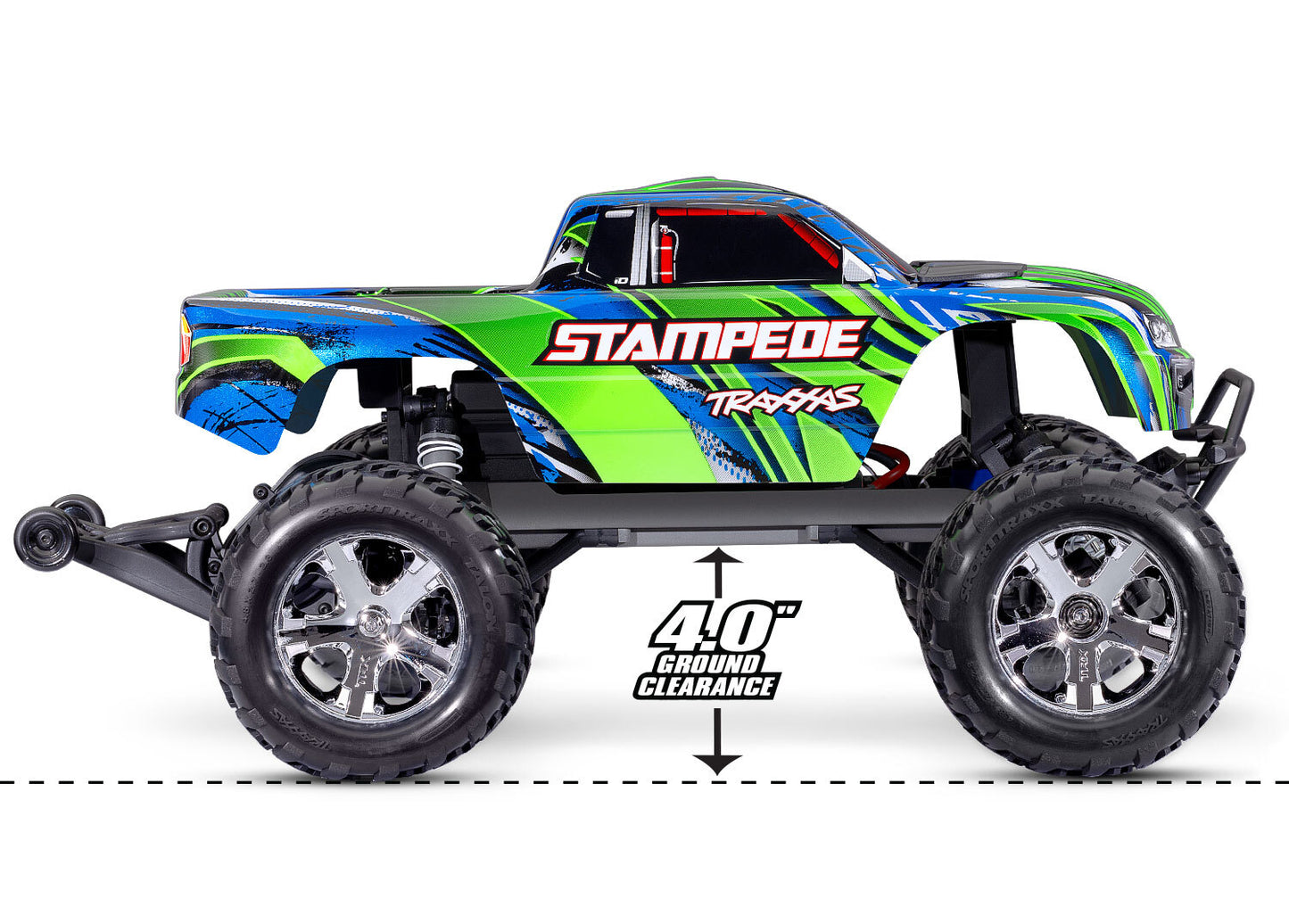 Traxxas 1/10 Stampede 2WD RC Monster Truck RTR - Blue