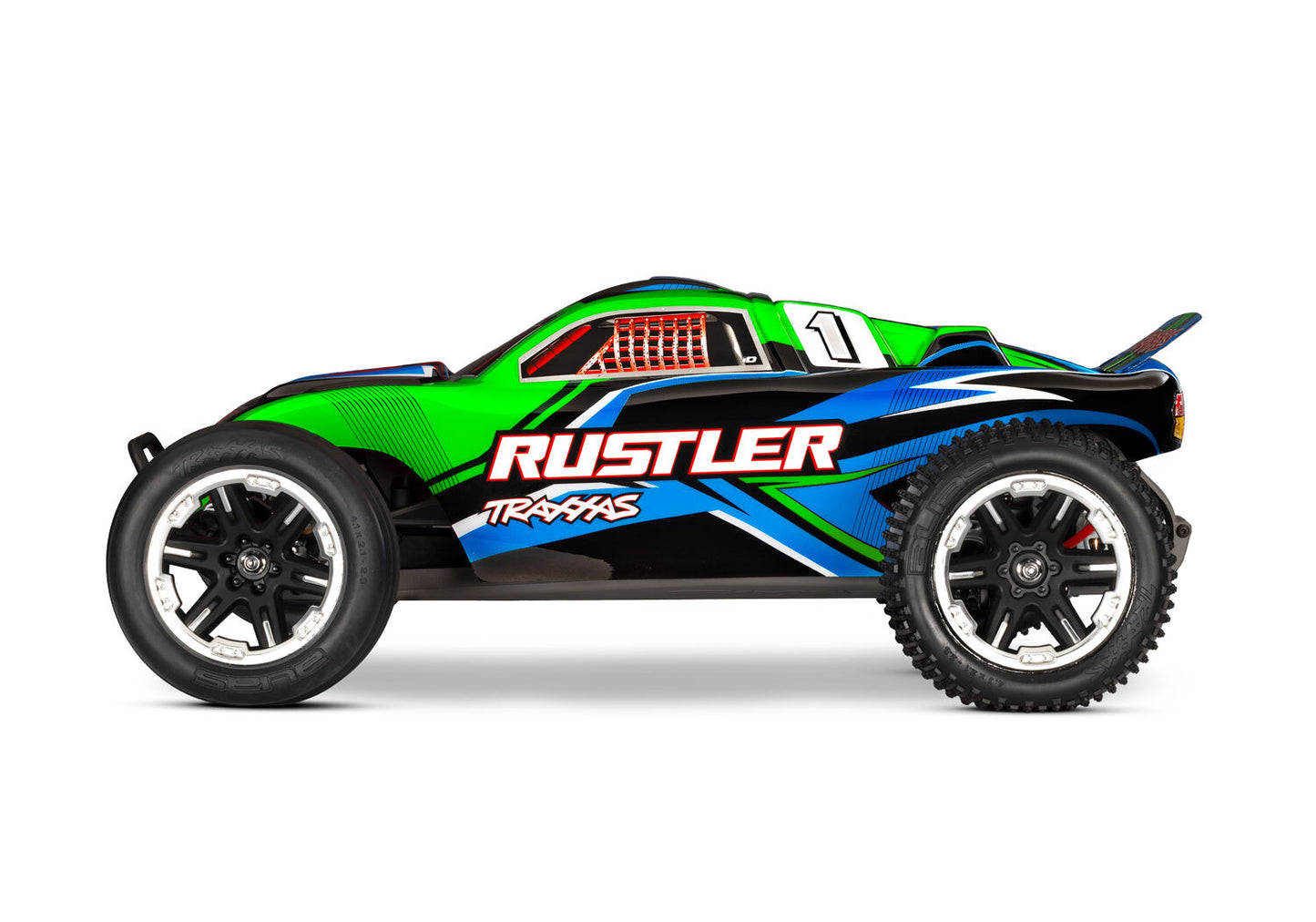 Traxxas 1/10 Rustler 2WD RC Stadium Truck RTR - Green