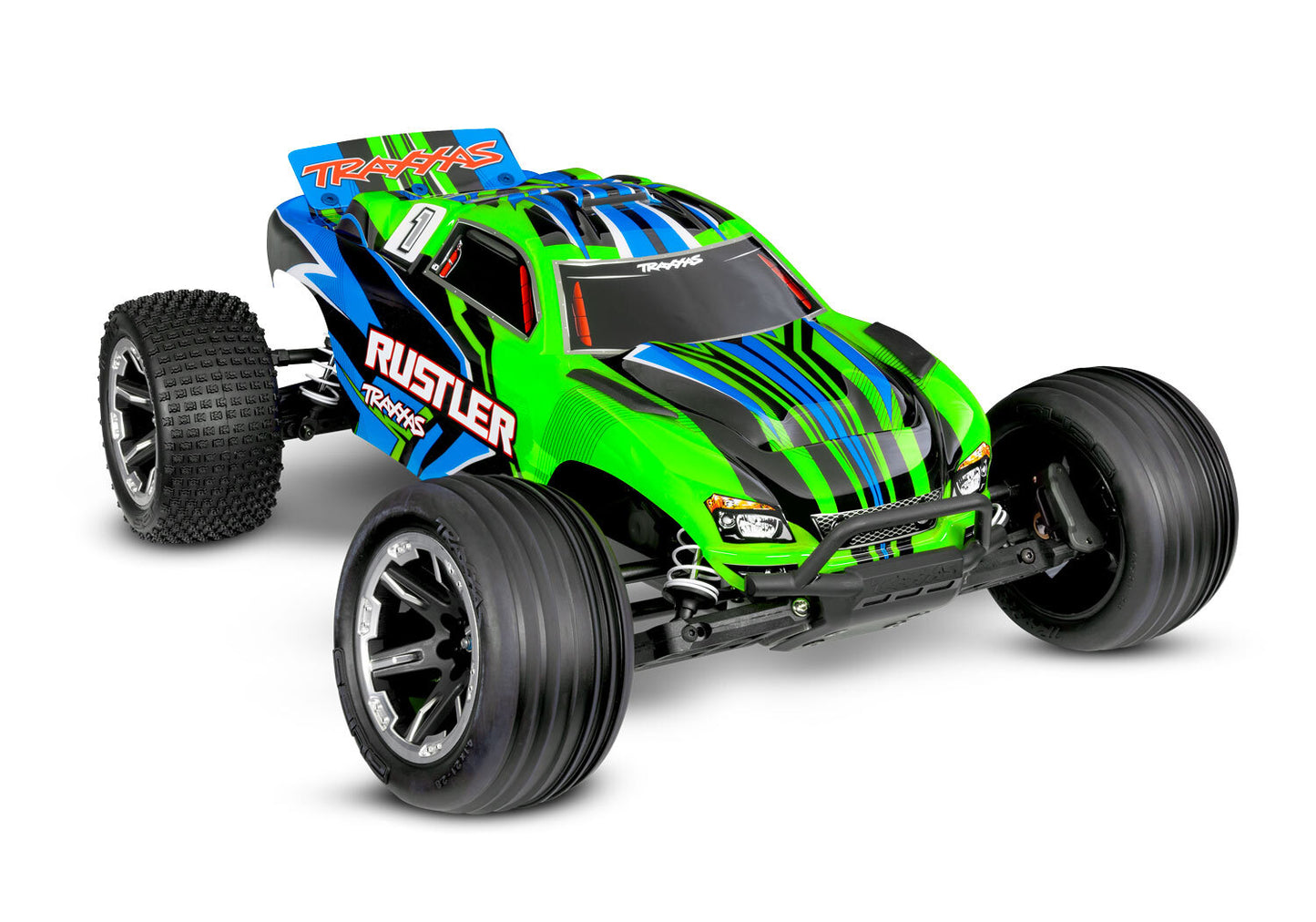 Traxxas 1/10 Rustler 2WD RC Stadium Truck RTR - Green