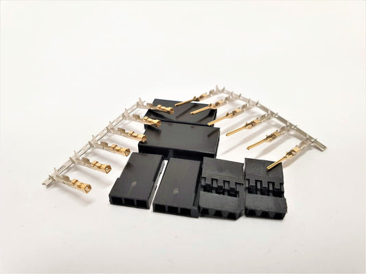 Futaba connector set Gold plated terminals 2pairs/bag