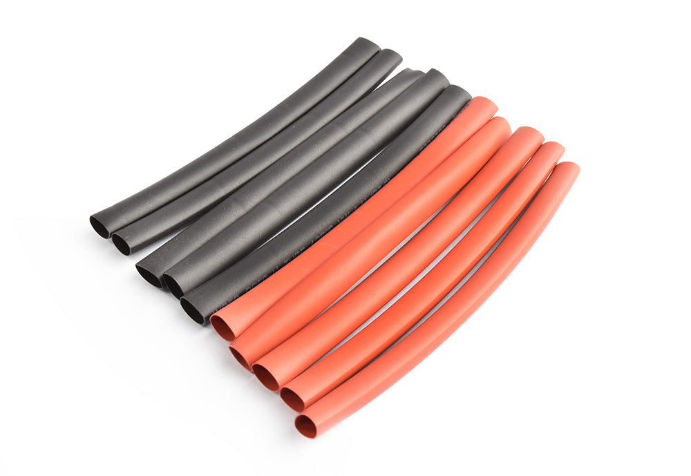 6mm PE heat shrink red & black-10cm long, 5sets/bag TRC-1502-6