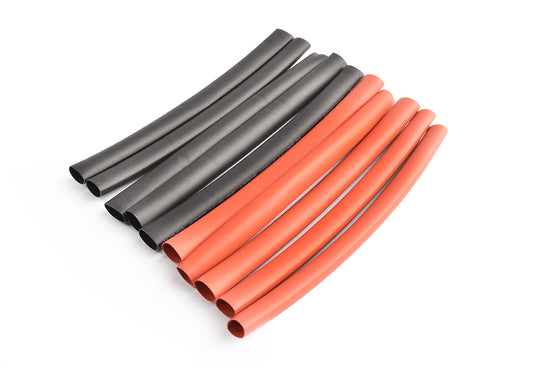 6mm PE heat shrink red & black-10cm long, 5sets/bag TRC-1502-6