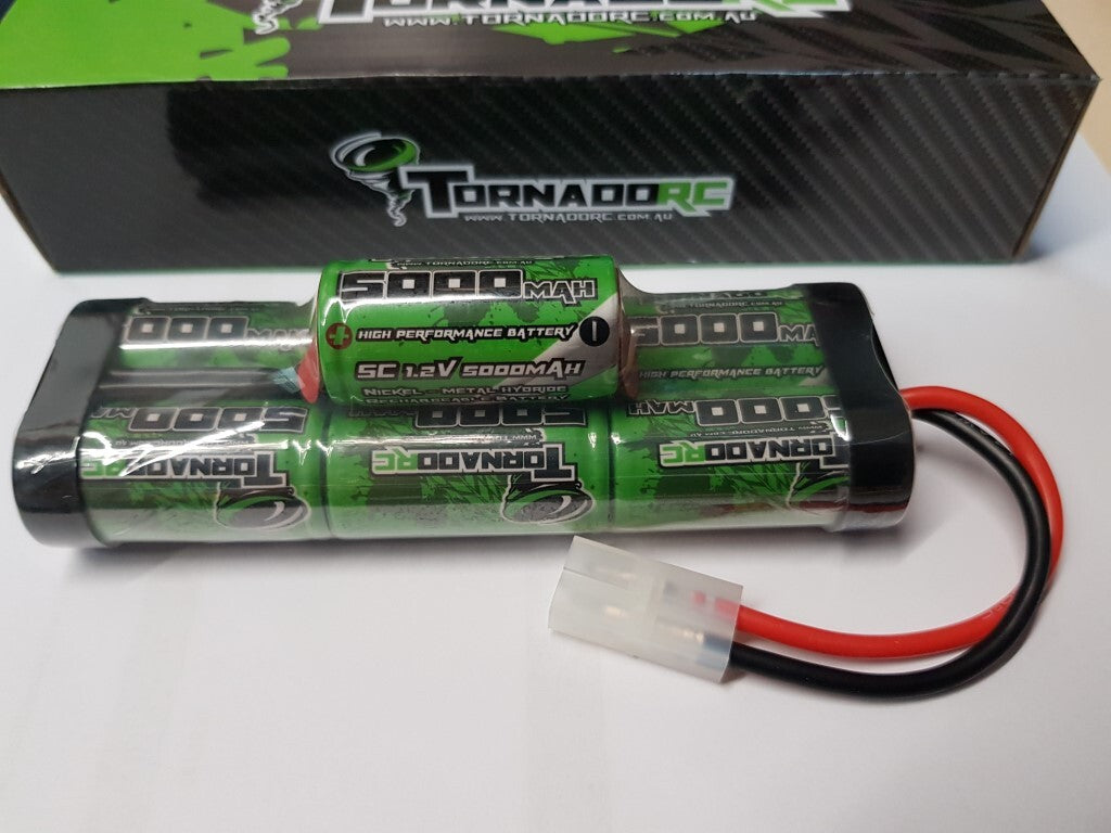 Tornado RC NIMH 5000mah 8.4V STICK TAMIYA PLUG-HUMP