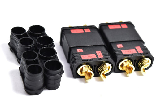 Black QS8 Plug 2 X male & 2 X female