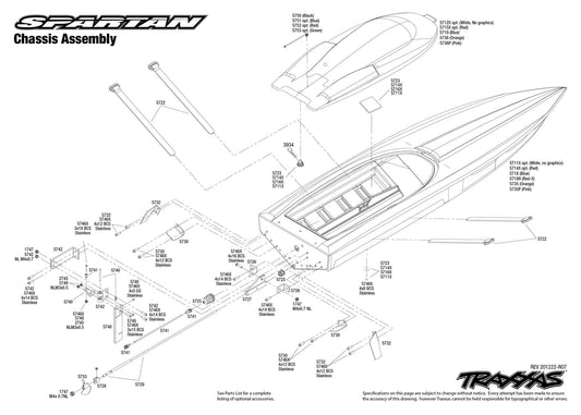 Traxxas - Prop Shaft Flexable Cable Spartan (5729)