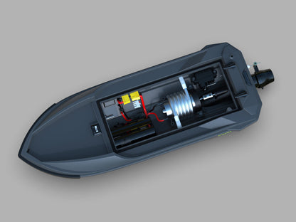 2.4G Brushed Jet Boat Self-Righting Hull Design