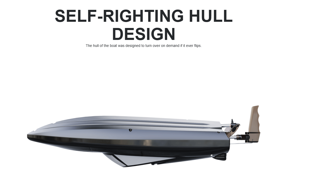 UDIRC RC Boat UDI034 2.4Ghz 13″ Skater Boat Blue