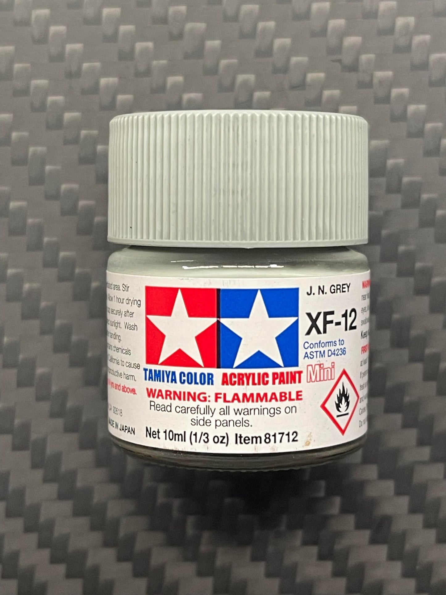 Tamiya 81712 Acrylic Paint Mini XF-12 J N Grey (10ml)