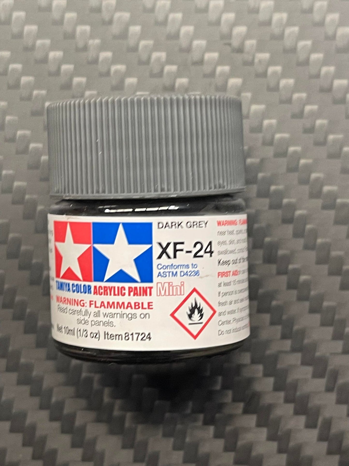 Tamiya 81724 Acrylic Paint Mini XF-24 Dark Grey (10ml)