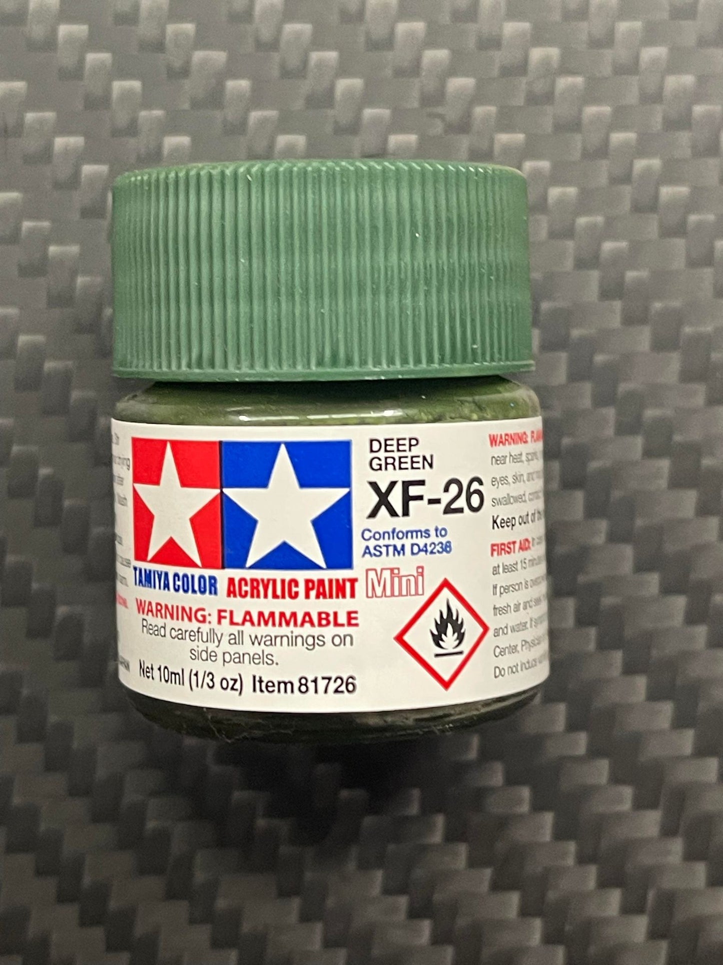 Tamiya 81726 Acrylic Paint Mini XF-26 Deep Green (10ml)