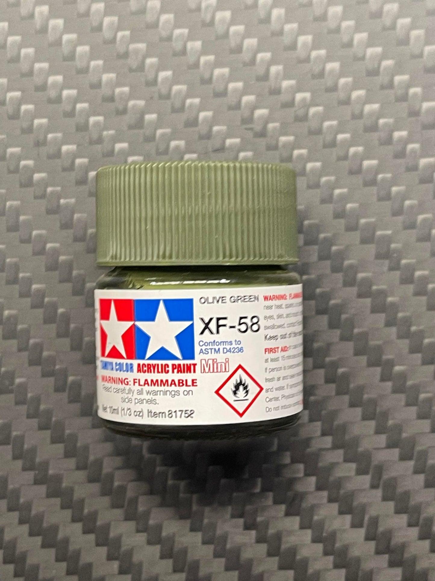 Tamiya 81758 Acrylic Paint Mini XF-58 Olive Green (10ml)